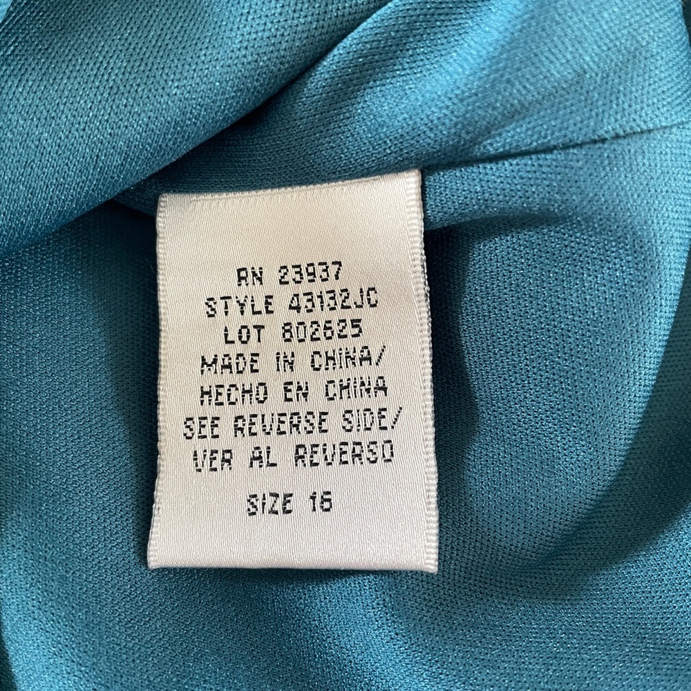 Elegant Turquoise Blue /Green Women's Jacket - Picture 4 of 5